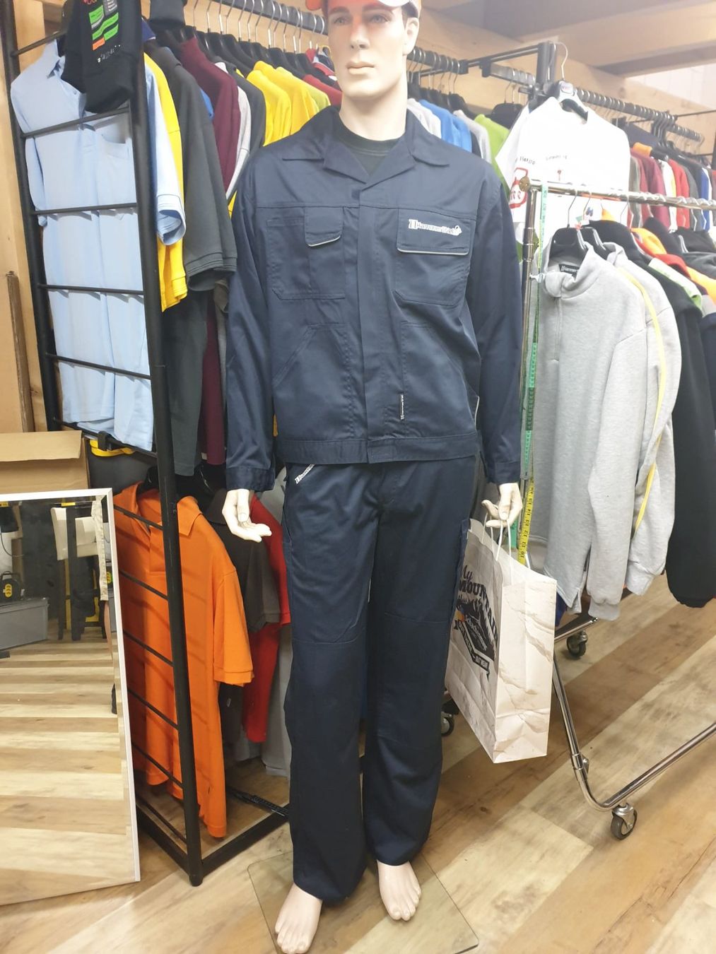 Pantaloni: Abeitshose Blau Gr 42 (NEU) – Nuovo e nell'imballaggio originale da Bischofszell venduto da badza72 3