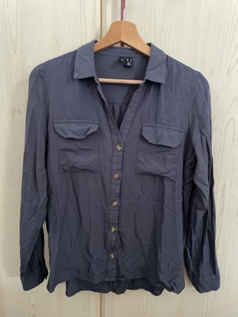 Bluse Vero Moda, Grösse M, dunkelblau, herbstlich