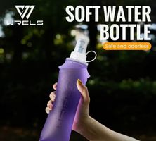 Sportflasche-faltbar-Sport-Trinkflasche 500ml- Lila