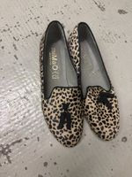 Damen Loafer miMaO Leo Muster Grösse 39 Leder Spanien