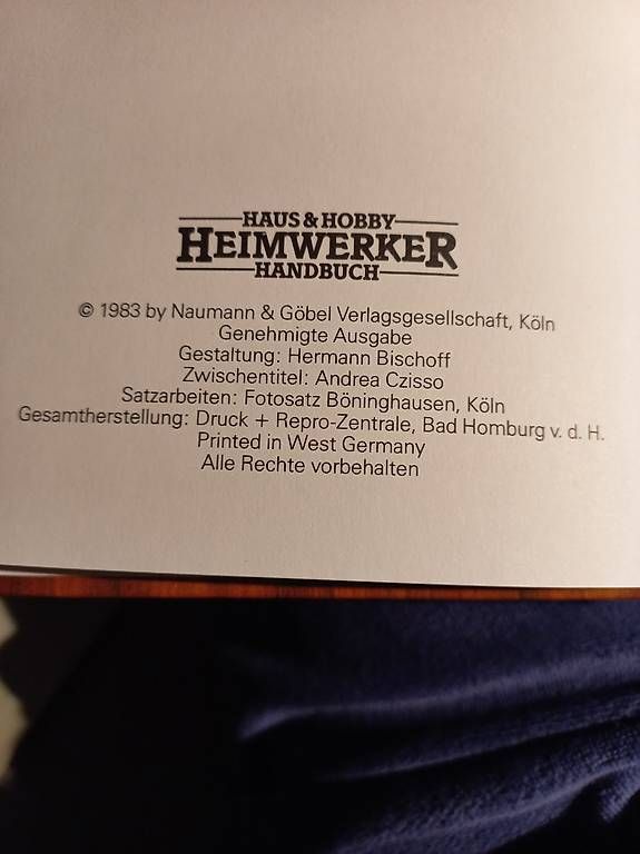Libri: Heimwerker Handbuch – Usato da Bolligen venduto da ag02 1