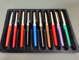 Stifte-Set: 10 Vintage Kolbenfüller aus den 70er Jahren