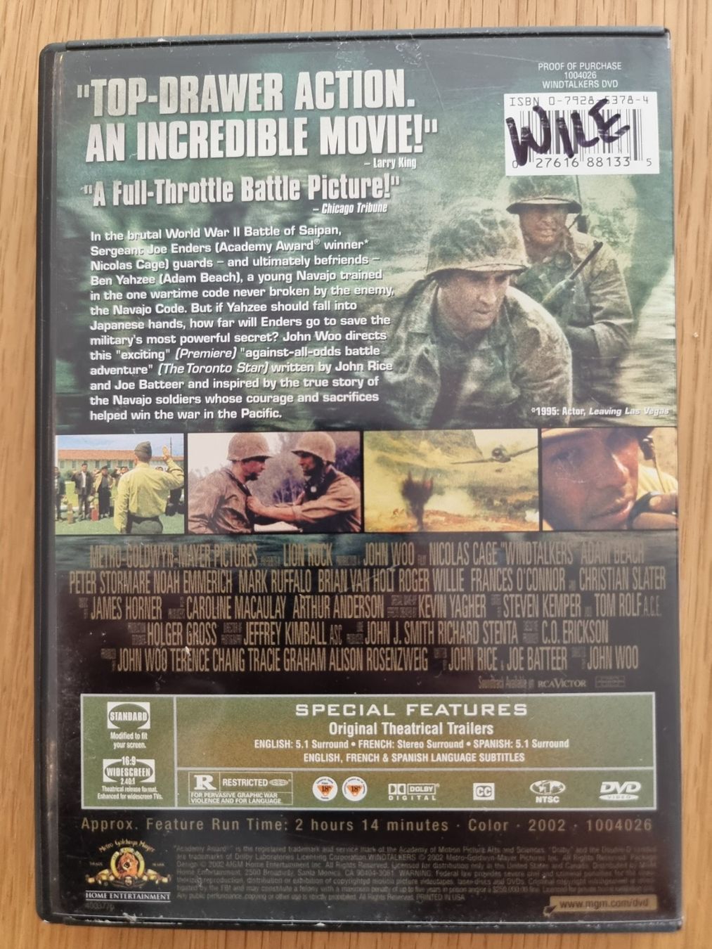 Tous les DVDs: DVD Windtalkers Englisch – D'occasion à Näfels par energie2925 1