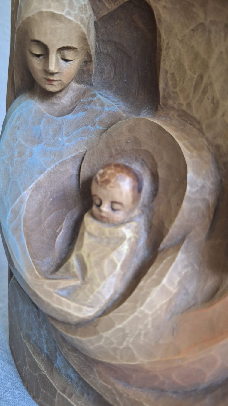 Figuren: Heilige Standrelief, Krippenfigur mit Jesuskind – Gebraucht aus Weinfelden von Yenas10 3