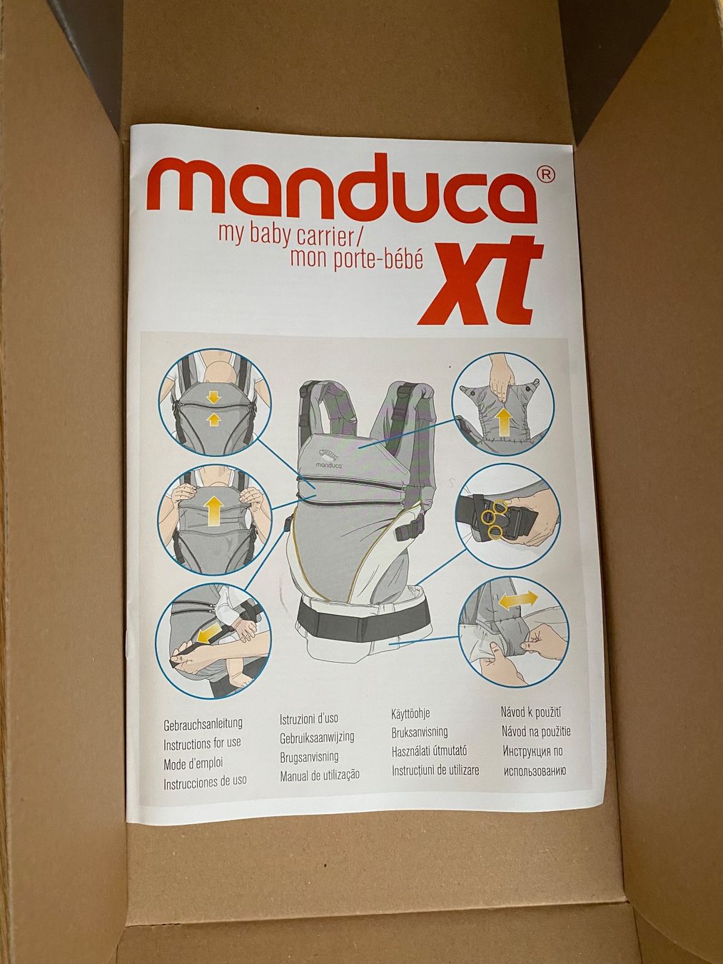 Manduca Marsupi portabebè: Manduca XT Tragehilfe Korall – Usato da Trachslau venduto da M_Schmid81 5