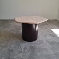 Table basse en travertin retro 1970