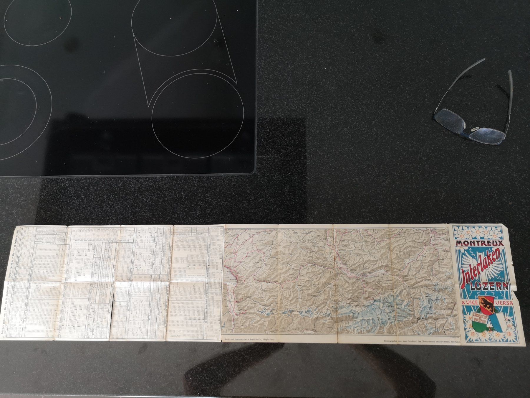 Documenti: Fahrplan Luzern Interlaken Div. 1907 – Usato da Anglikon venduto da magenbrot 3