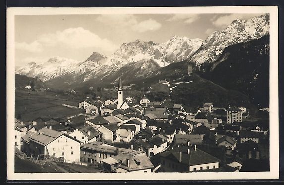 Cartoline postali: AK Ardez, Teilansicht mit Bergen – Usato da Berlin venduto da bartko-reher