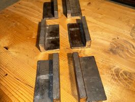 Blei Schraubstockbacken L148mm >B70 H40mm, Neu per Paar