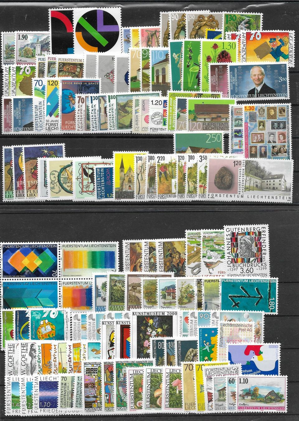 Tutti i francobolli: LIECHTENSEIN FRANKATUR NOMINAL 510 FR. – Nuovo (secondo la descrizione) da Buttikon SZ venduto da stamps08 1