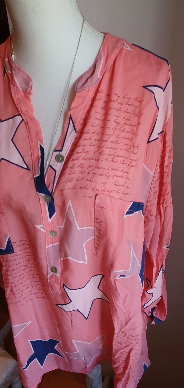 Camicette: Bluse Hemdbluse mit Sternen – Nuovo (secondo la descrizione) da Hittnau venduto da Gamoe 1
