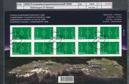 2008 "Fussballeuropameisterschaften", Kleinbogen, ET-Stempel