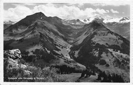 Gstaad BE Aussicht vom Hornberg Alpenpanorama