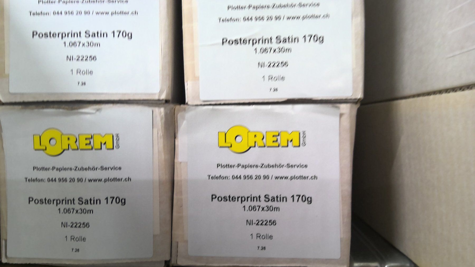 Carta: Posterprint Satin 170g 1067 x 30m Plotterpapier – Nuovo (secondo la descrizione) da Fehraltorf venduto da loremgmbh