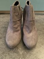 Stiefeletten Wildleder Grau Gr. 39 sehr guter Zustand