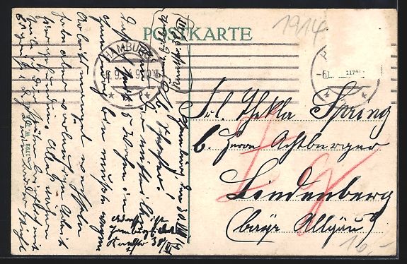 Foto & Poster: Hamburg-Blankenese, Zeppelin über dem S – Usato da Berlin venduto da bartko-reher 1