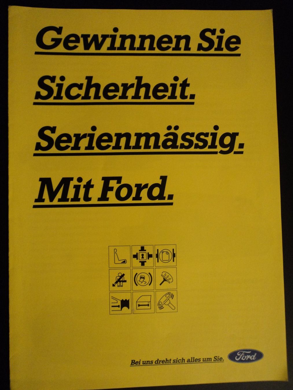 Ford Dokumente: Prospekt Ford Range ca. 1994 mit Escort RS Cosworth – Gebraucht aus Schwarzenburg von modelCARama 2