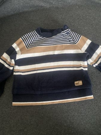 Striped Autumn Sweater - baby boy - size 80- excellent!