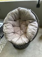 Papasan Sessel Rattanoptik mit Kissen gebraucht