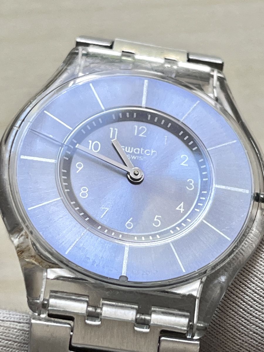 Swatch Uhren: Swatch Uhr transparent mit Metallband  – Gebraucht aus Grenchen von chththl 5