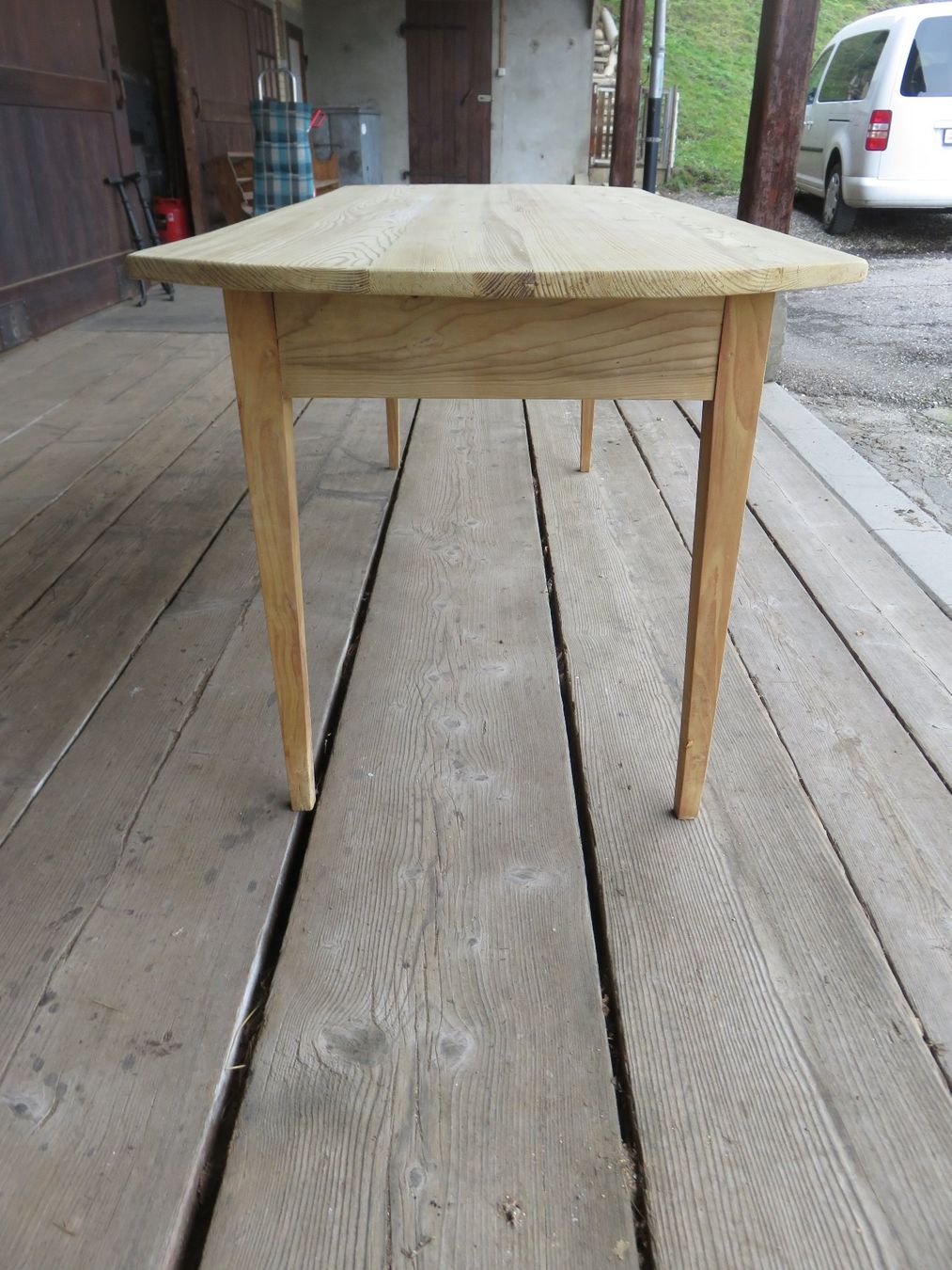 Tavoli: antiker Biedermeier-Tannentisch 200cm – Usato da Ruswil venduto da Mfladibus 4