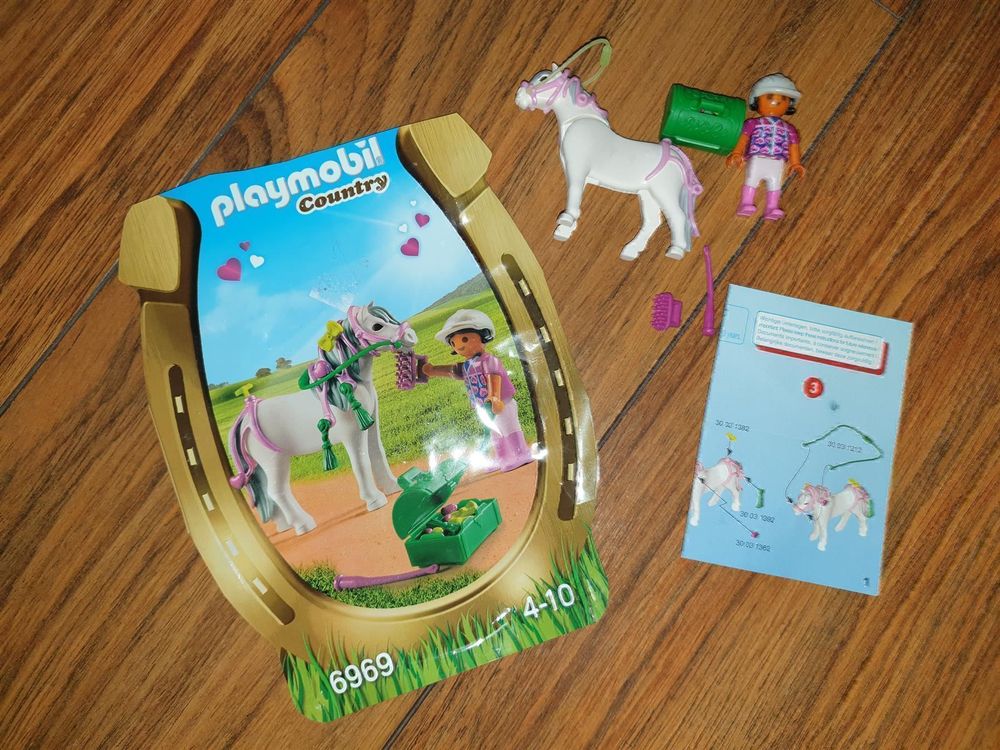 PLAYMOBIL Country 6969 Schmück-Pony „Herzchen“ – Zubehör-Set Mit Schmuckstücken, Ab 4 Jahren