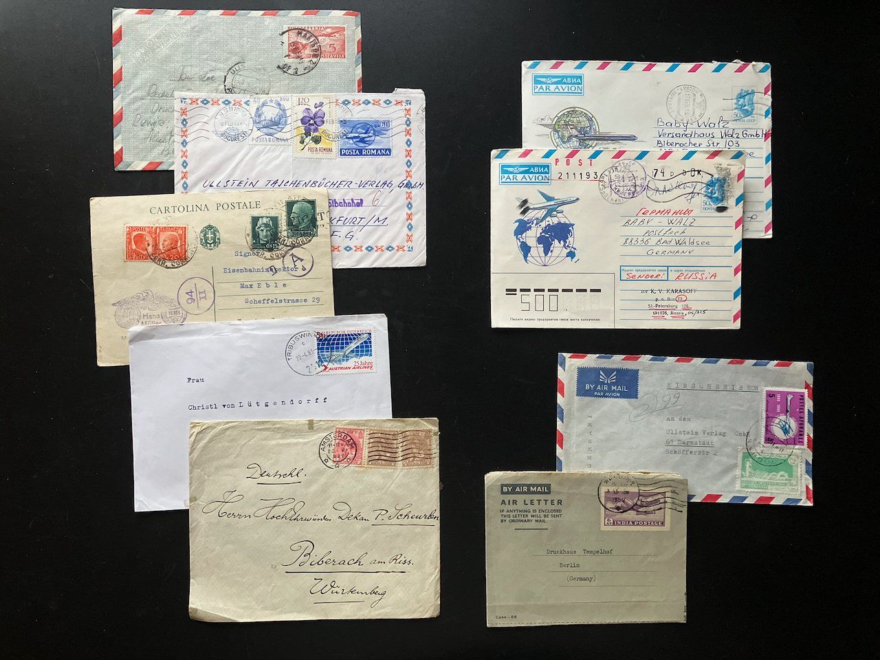 Tutti i francobolli: Luftpostbriefe Europa und Welt 1922-91 – Usato da Nesslau venduto da zueri6