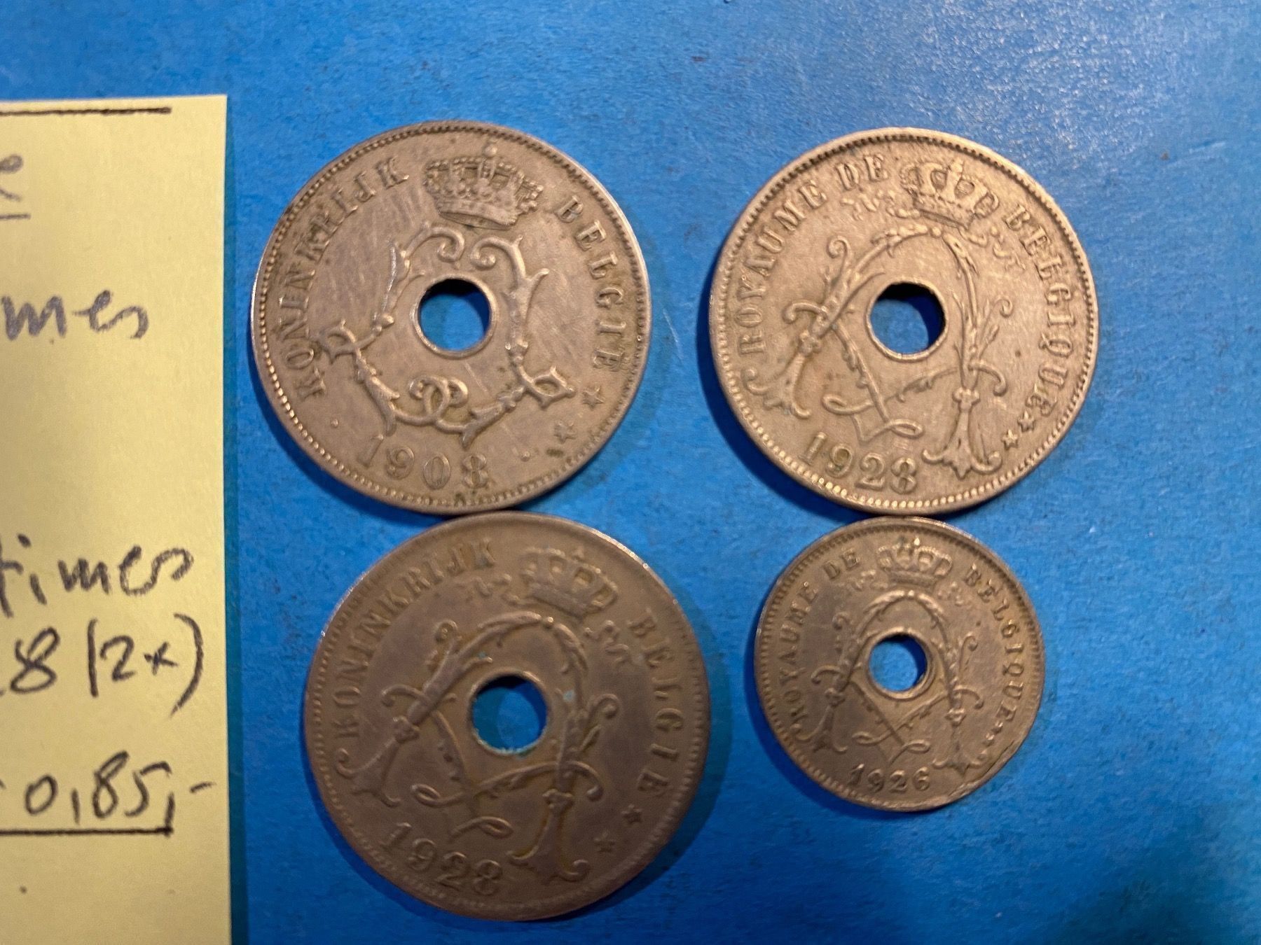 Tutti le monete: BELGIQIUE : 5 + 25 CENTIMES – Usato da genève venduto da GEnumist 2