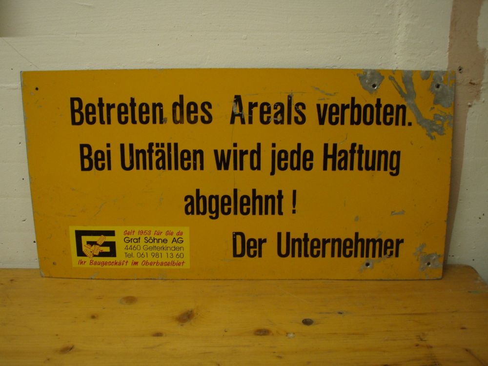 Produktbild von Kleberio Warnschild 60x40cm - 'Betreten Der Baustelle Verboten' Aluminiumverbundplatte