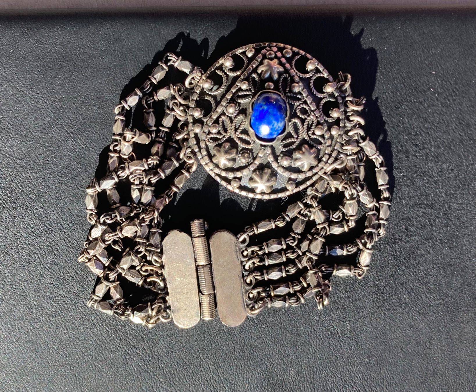 Bracciali & Braccialetti: Bracelet argent et lapis-lazuli – Usato da Genève venduto da ct_fqr8