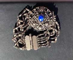 Bracelet argent et lapis-lazuli