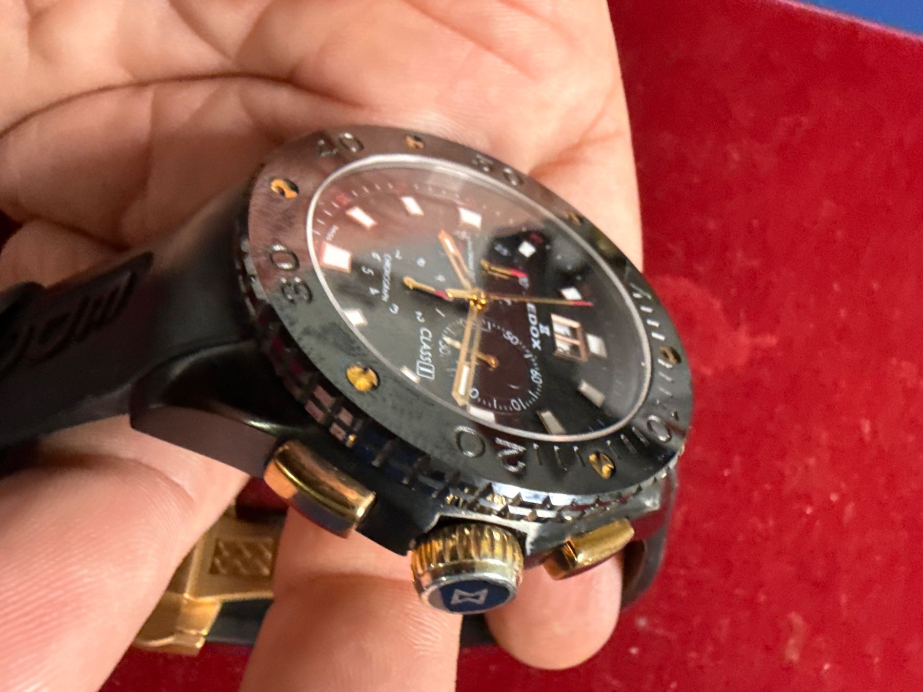 Edox Uhren: Edox Class1 Chronograph 46 mm Neuwertig – Gebraucht aus Pfeffingen von Allhandelklgwatches 2