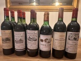 Grand vins Bordeaux, 10 Flaschen, Jahrgänge 1979 - 2000