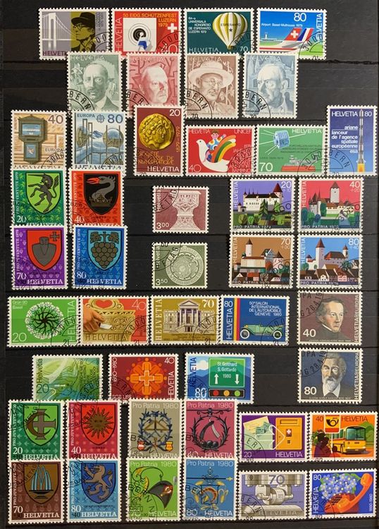 Jahrgang 1979 & 1980 mit ETStempel ! Kaufen auf Ricardo