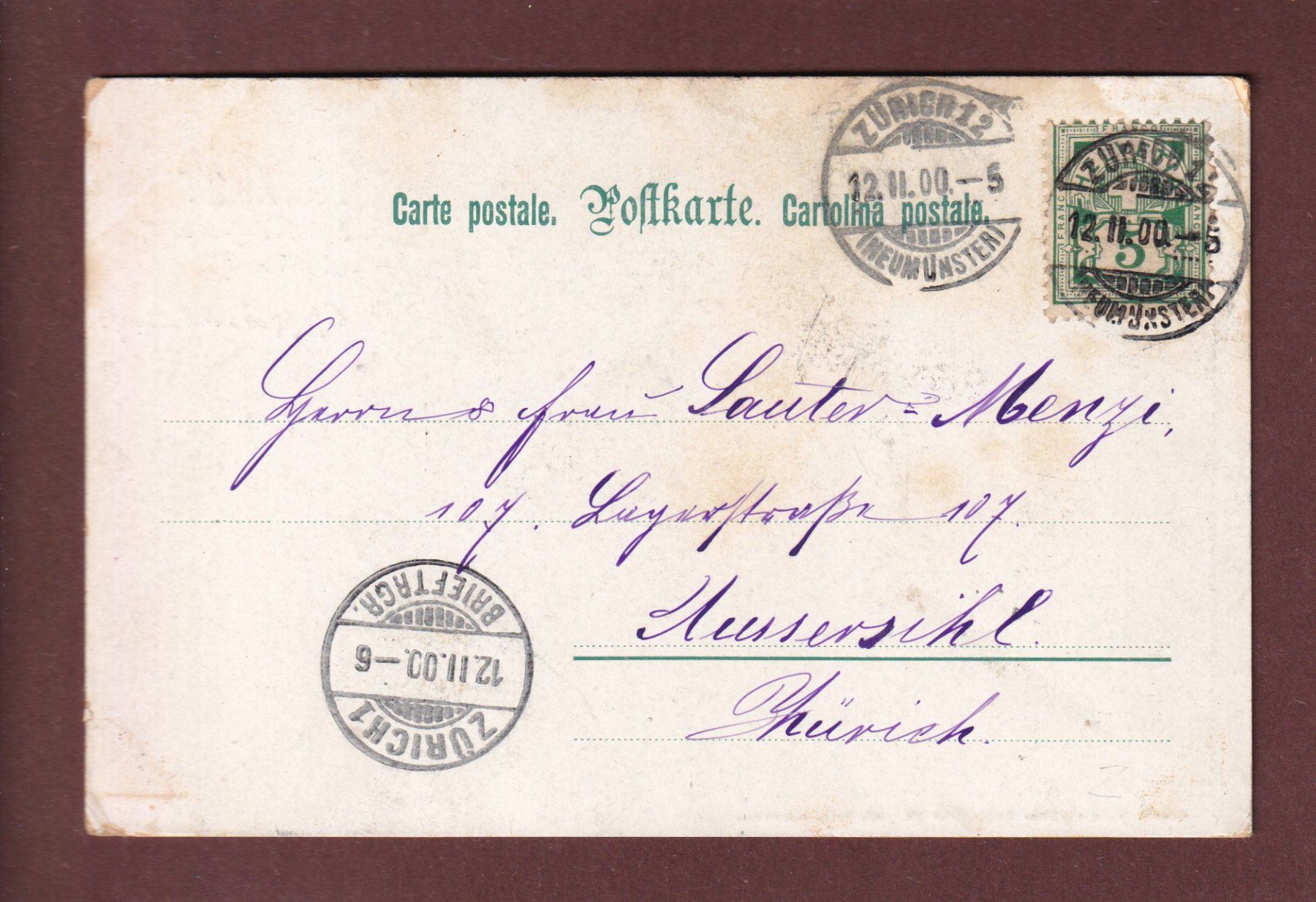 Cartoline postali: BAUERN / PAYSANS - 1900 – Usato da Pully venduto da nicecards-shop 1