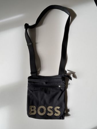Dunkelblaue BOSS Umhängetasche Vintage