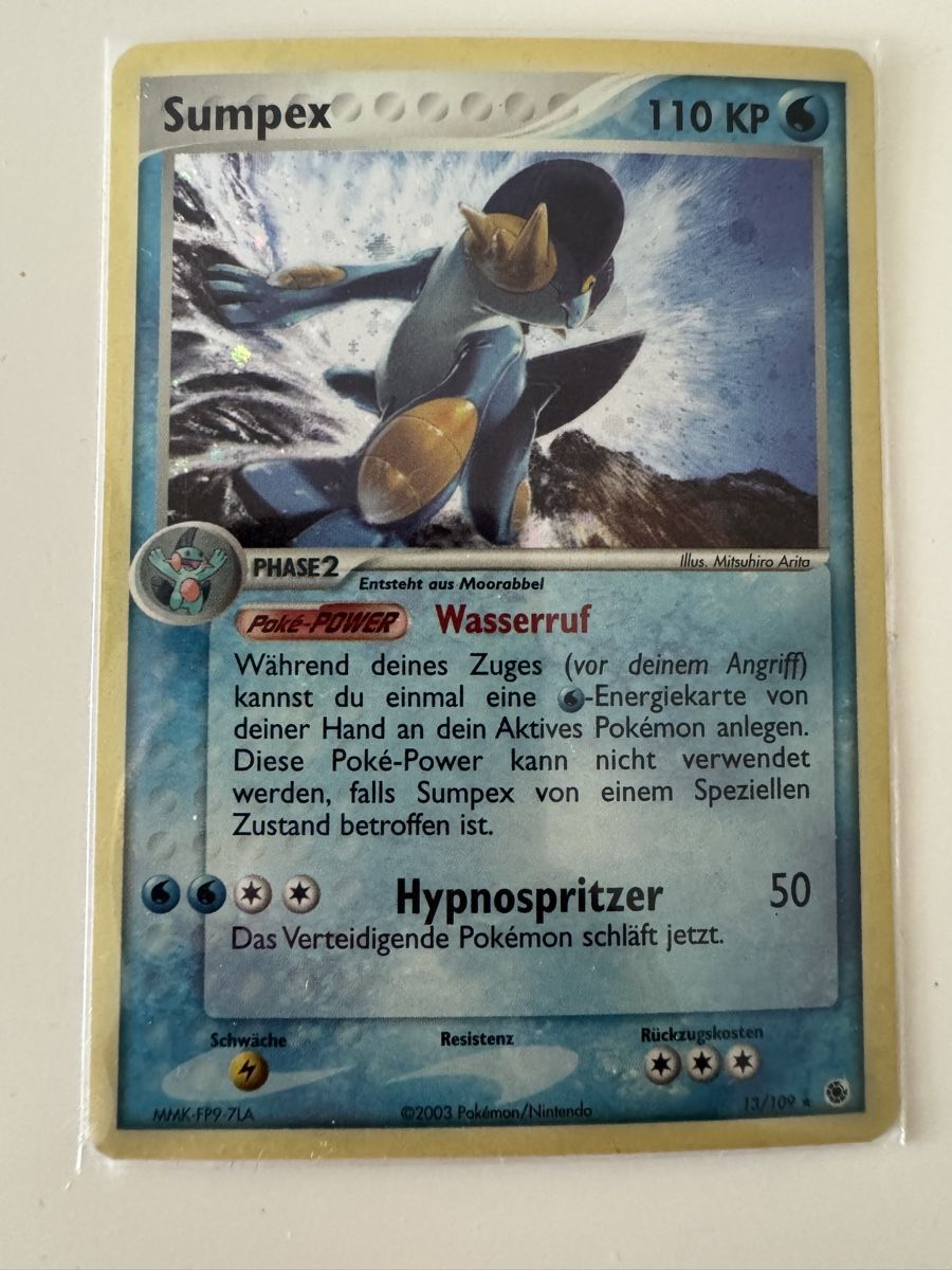Pokémon Carte collezionabili: Carta Pokémon Sumpex 13/100 110 KP – Usato da Bulle venduto da Ilngy26