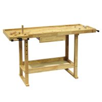 Werkbank 145x49x86cm aus Holz