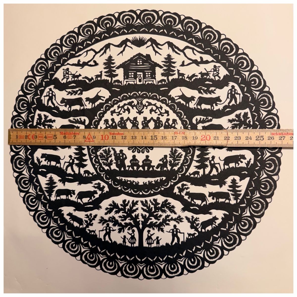 Grafica & Litografie: Traditionellen schweizerischen Scherenschnitt - Alpaufzug – Nuovo (secondo la descrizione) da Schlieren venduto da KaRoPue 5