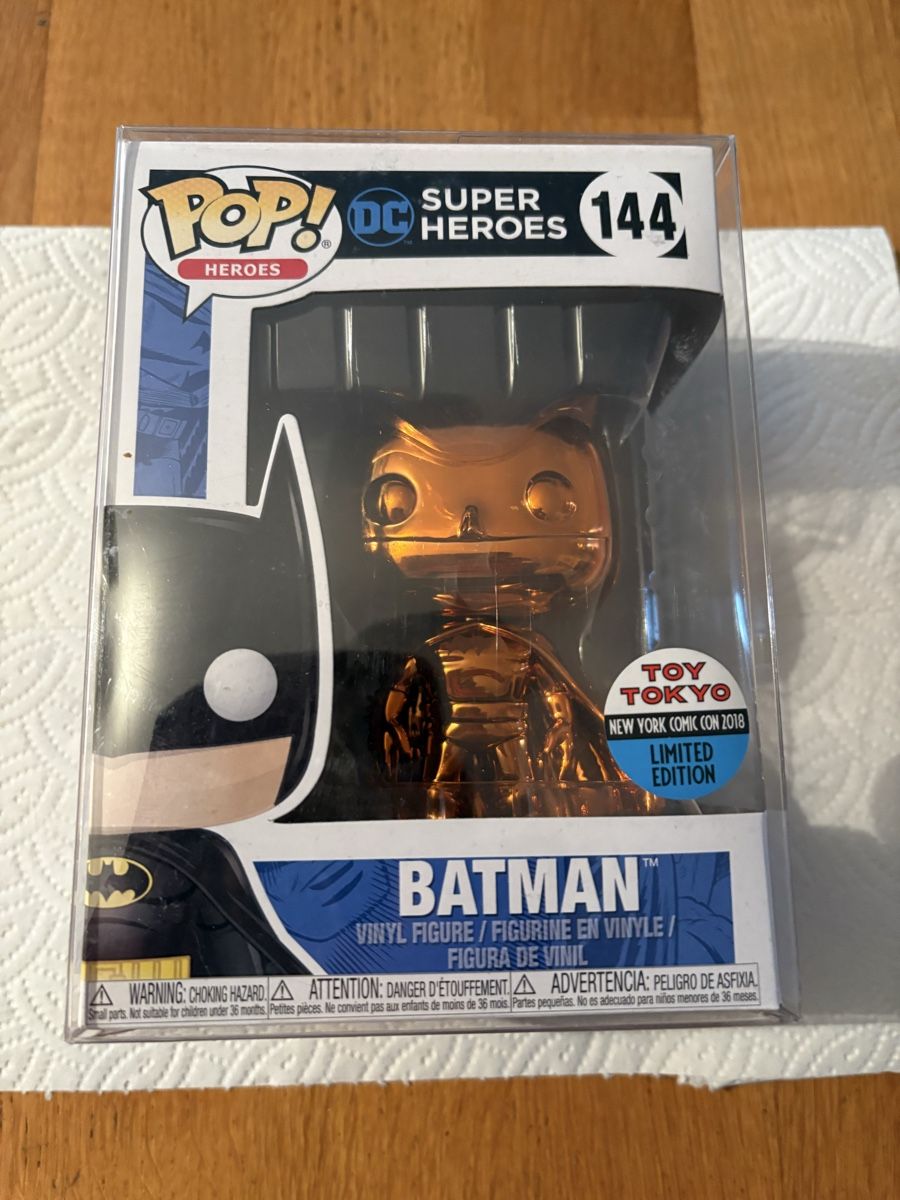 Funko Statuette: FUNKO batman 144 chrome COMIC CON 2018 – Nuovo e nell'imballaggio originale da Herzogenbuchsee venduto da warrior77 1