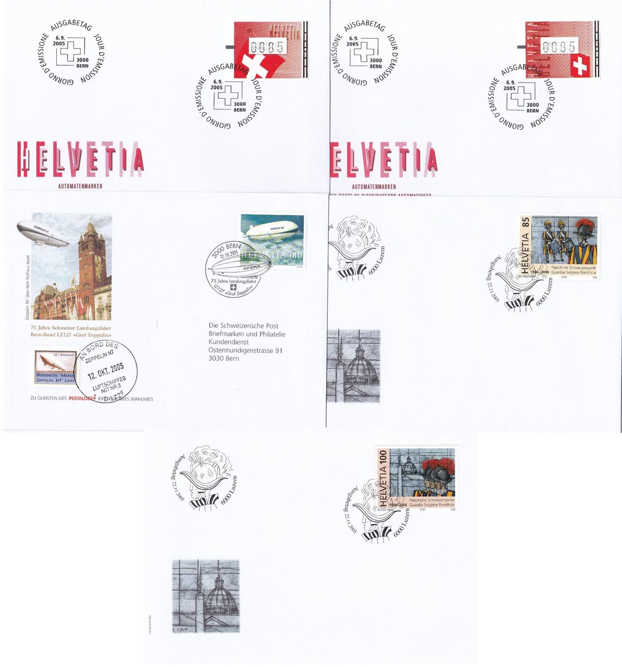 Alle Briefmarken: 59 Stk. CH FDCs, 2004 & 2005 – Gebraucht aus Münchwilen AG von Nesar 8