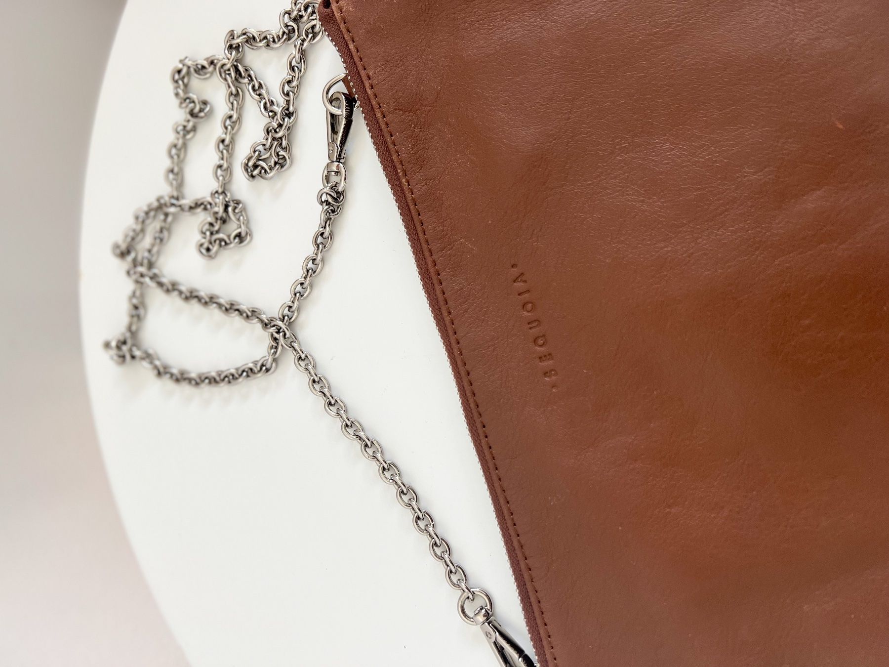 Borse da donna: Sac pochette SEQUOIA terracotta – Usato da Lausanne venduto da Greenbyaudrey 1