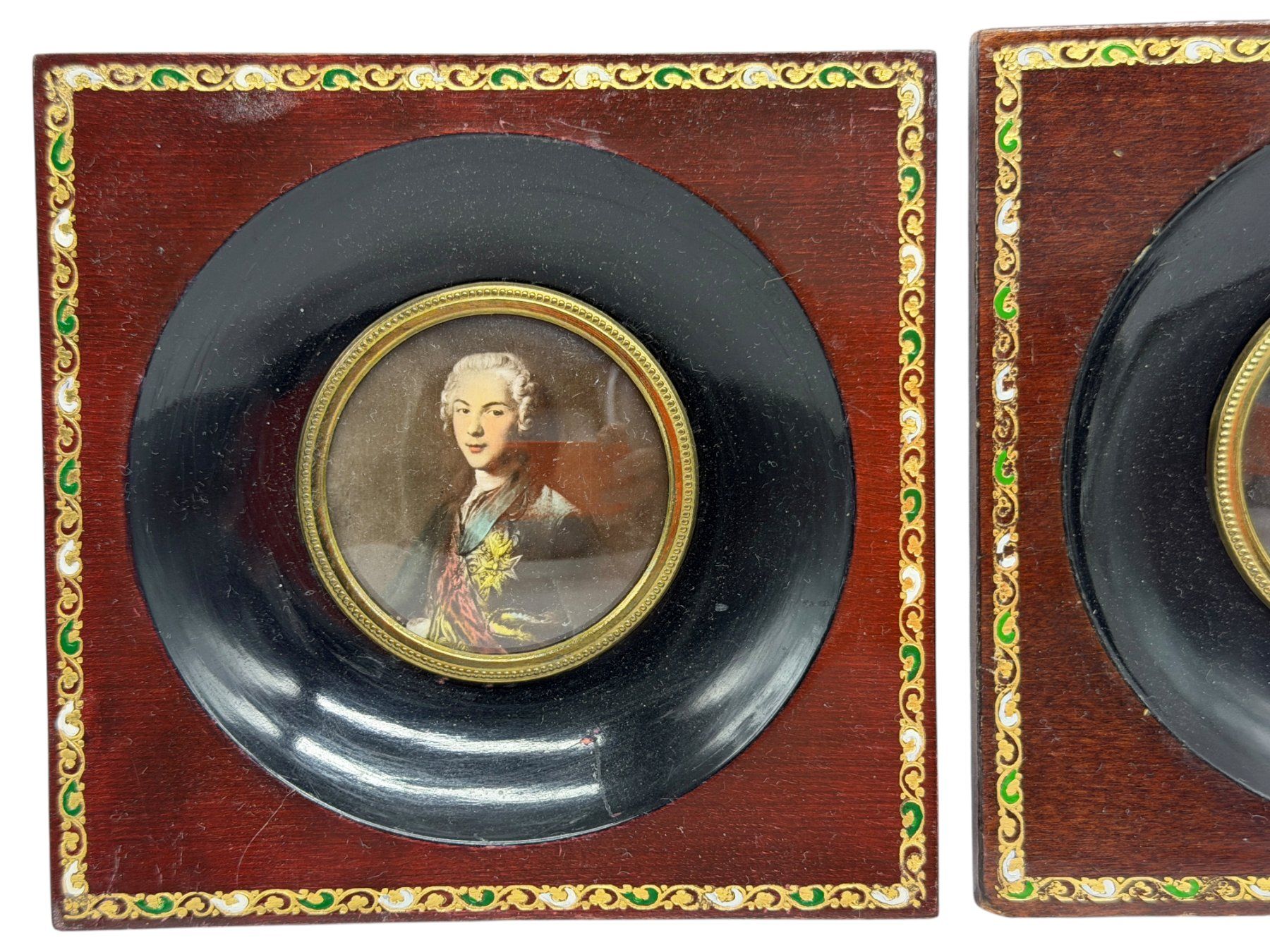 Tableaux: Paire de miniatures anciennes – D'occasion à Morges par 1tiquaire 1