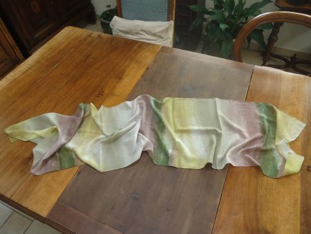 Echarpe - foulard léger - Tons de vert et marron