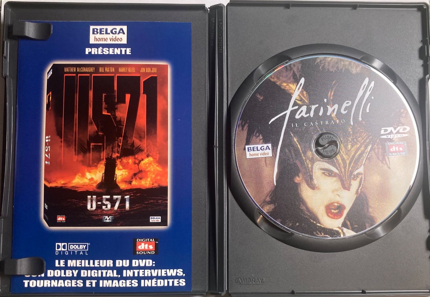 Tous les DVDs: FARINELLI IL CASTRATO – D'occasion à Poliez-Pittet par Newtown-Records 2