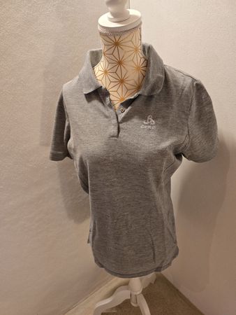 Damen Poloshirt Odlo grau Grösse M gut erhalten
