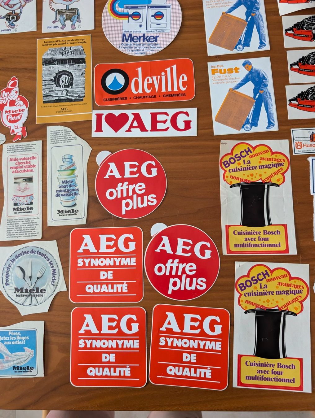 Sticker: Autocollants vintage marques électroménager – Usato da Fétigny venduto da ana_vtx2 2