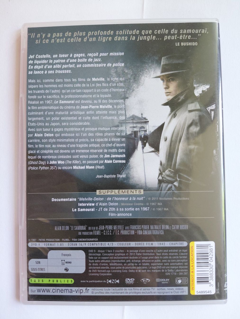 Tous les DVDs: Le Samourai – D'occasion à Denges par Hellboy10 1