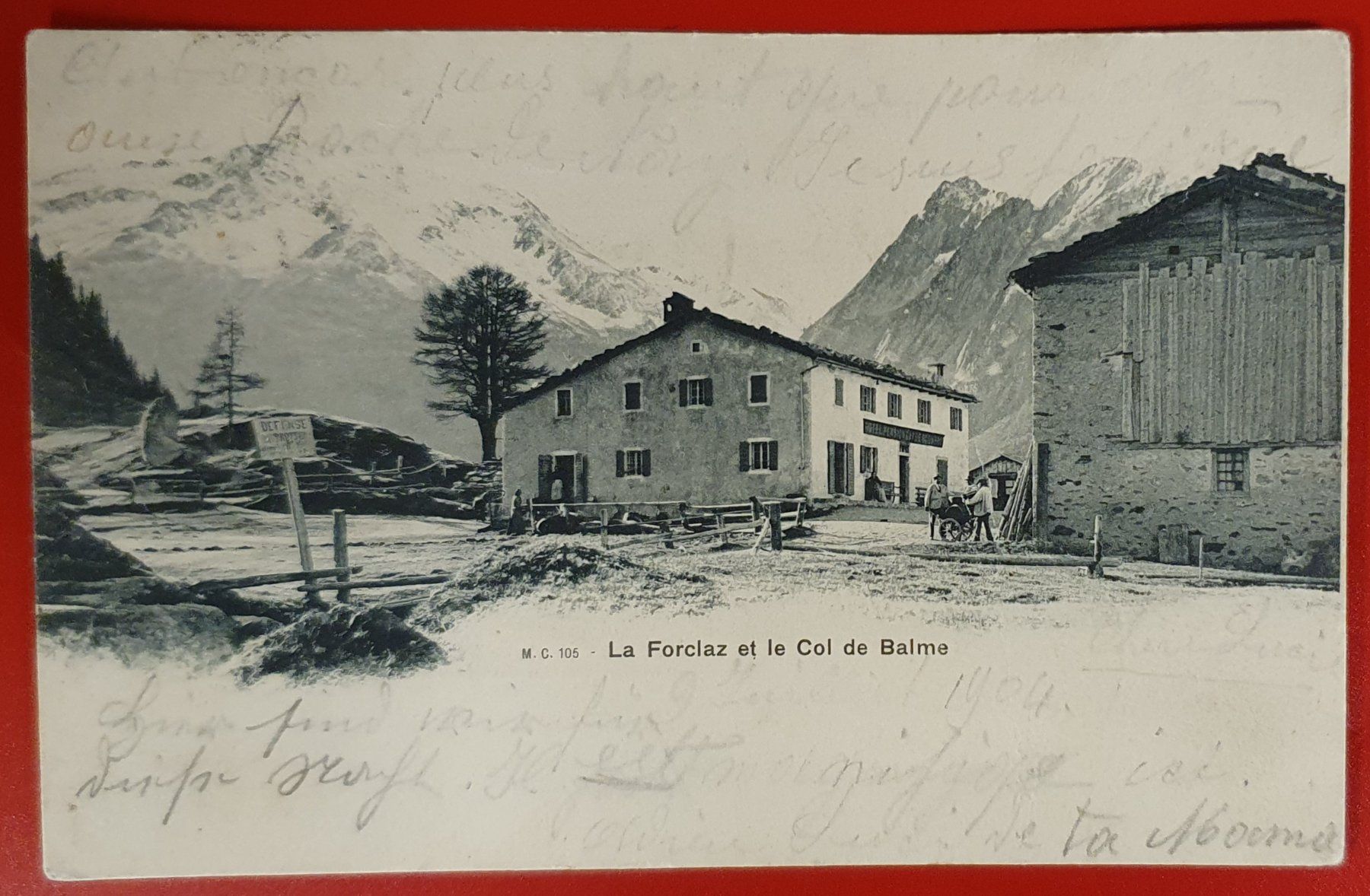 Ansichtskarten: La Forclaz 1904 – Gebraucht aus Kreuzlingen von Rschweiz1