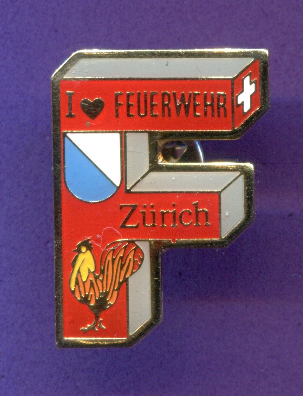 Placchette & Badge: Feuerwehr  ZÜRICH – Usato da Winterthur venduto da Sammleroase